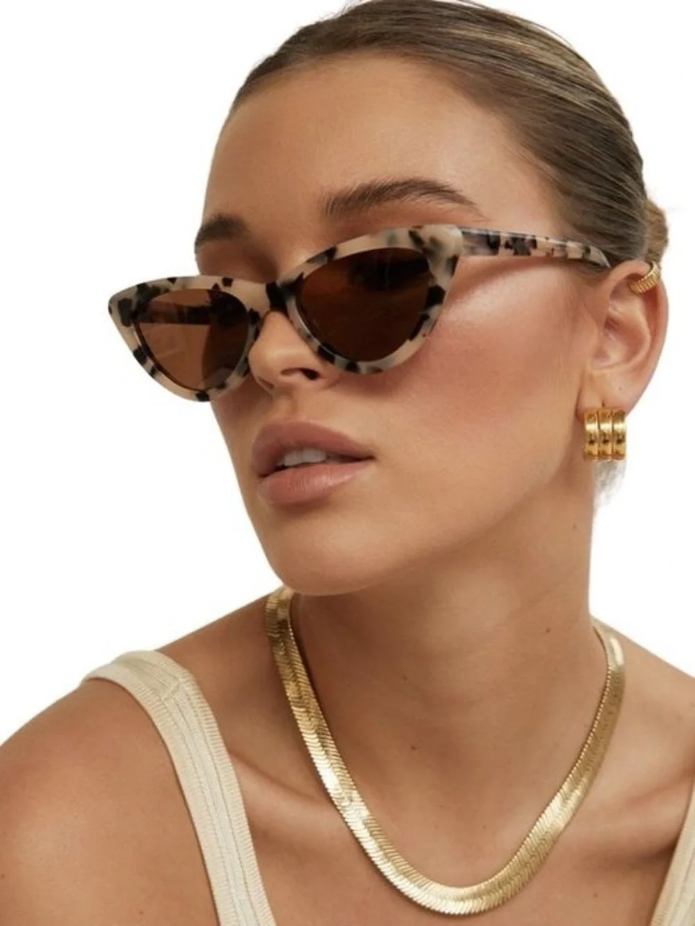 Banbé The Sofia Cat-Eye Tortoiseshell Sunglasses - Bonde Tort Brown